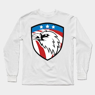 America eagle vector illustration Long Sleeve T-Shirt